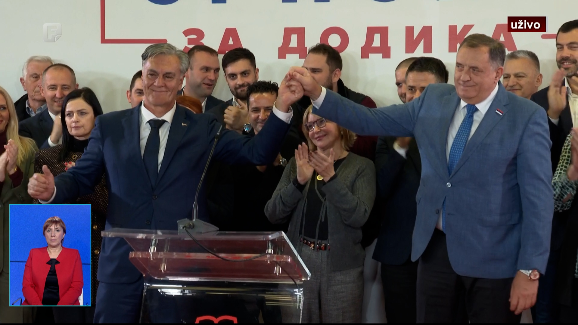 Dodik proglasio pobjedu kandidata SNSD-a, Karan poručio da su mir i stabilnost prioritet